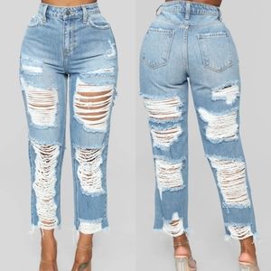 Fashion Nova Prescott Distressed Jeans